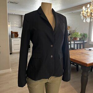 Banana Republic Wool Blend Blazer / Black with steel grey lining